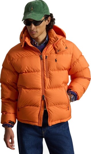 Ralph Lauren Woven puffer jacket L orange herre