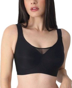 sassa BH Bonded Micro Non Wired Bra Svart B/C 90 Dame