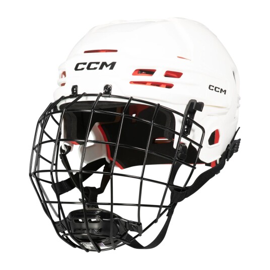 CCM Htc 70 Combo Sr 23/24, hockeyhjelm senior M (56-60cm) White
