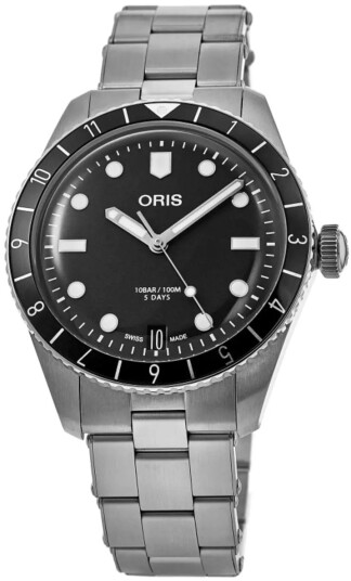 Oris Herreklokke 01 771 7791 4054 07 8 20 18 Divers Sort/Stål Ø40 mm Oris Herreklokke 01 771 7791 4054 07 8 20 18 Divers Sort/Stål Ø40 mm