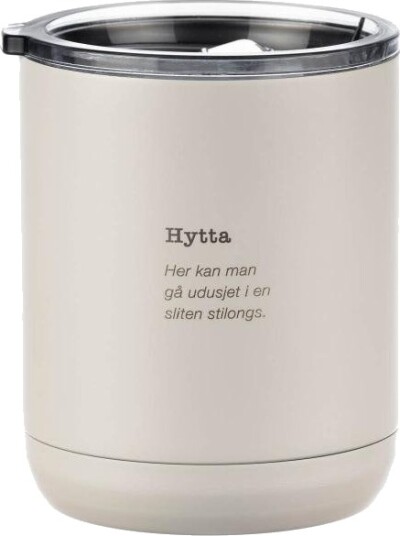 Pictureit Termokopp hank hytta 33 cl hvit