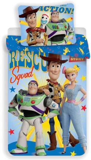 Licens Toy Story Junior sengetøy 100x140 cm Sengesett med Toy Story 2 i 1 design 100% bomull Licens Toy Story Junior sengetøy 100x140 cm Sengesett med Toy Story 2 i 1 design 100% bomull