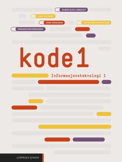 Kode 1 Av Petter Bae Brandtzæg, Gløer Olav Langslet, Hossein Rostamzadeh, Eirik Solheim, Eirik Vågeskar