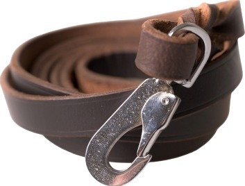 Active Canis Leather Leash Pcp Hook 18 X 180 Brown
