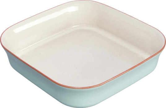 Denby Heritage Pavilion ildfast form Blå beige firkantet
