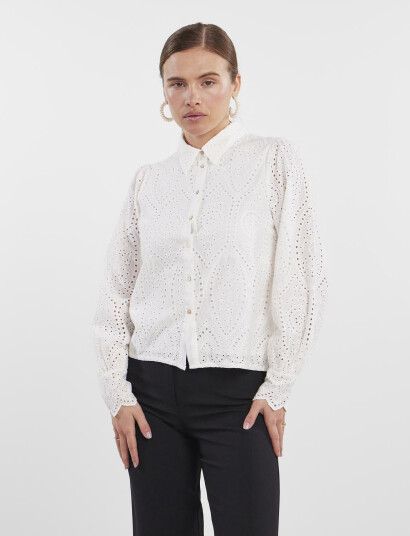 YAS Yasholi Ls Shirt S. Noos - White - XS
