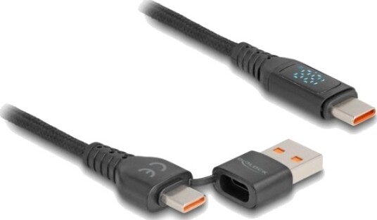 Delock 88137 1,2 M Usb A/Usb C Usb C Usb 2.0 0,48 Gbit/Sek. Sort