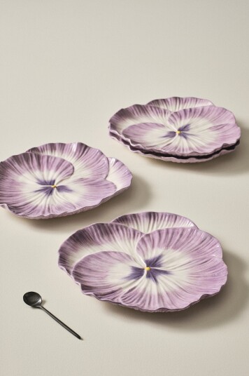 Jotex Tallerken 4pk Diameter 27 Cm Lilla/hvit FLORA 1713672010 Jotex Tallerken 4pk Diameter 27 Cm Lilla/hvit FLORA 1713672010