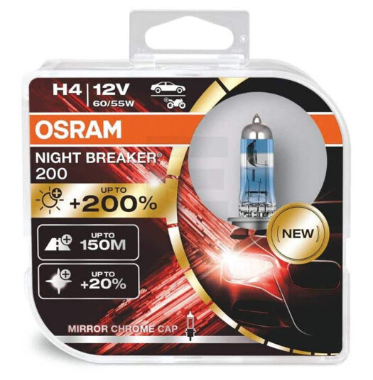 Osram H4 Night Breaker Laser 200% (Sett)