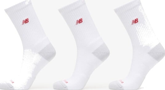 New Balance Active Premium Crew 3 Pack White M