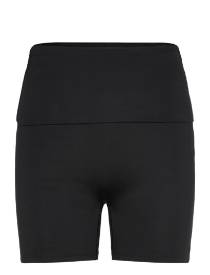 Gina Tricot Soft Folded Yoga Shorts   Black   XS