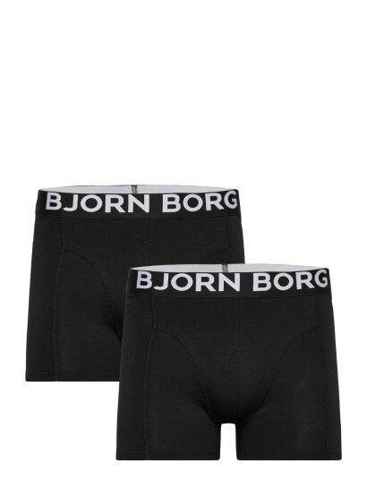Björn Borg Organic Cotton Stretch Boxer 2P Black XXL Björn Borg Organic Cotton Stretch Boxer 2P Black XXL