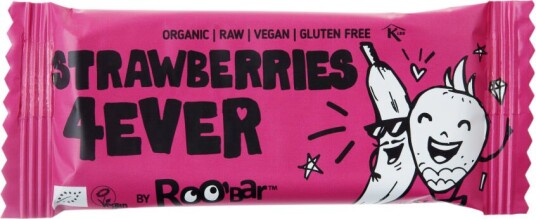 Roo bar Bar Jordbær Og Banan Øko - 30 g Roo bar Bar Jordbær Og Banan Øko - 30 g