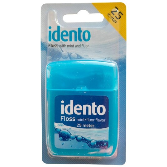 Idento Dental Floss Floss med fluor og myntesmak
