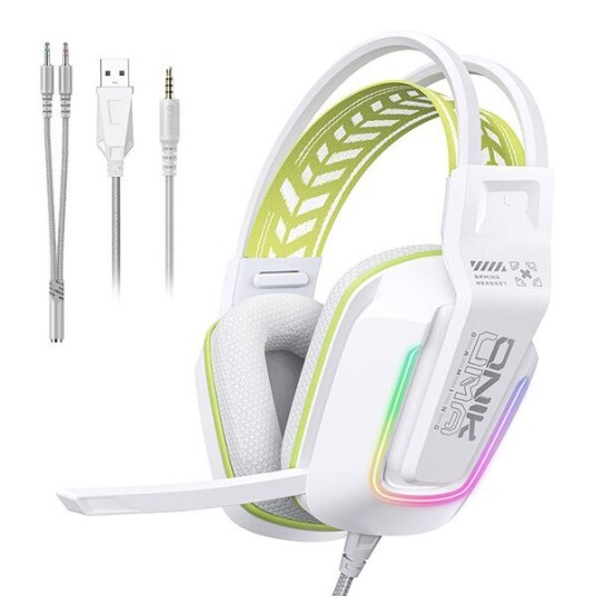Onikuma X13 gaming hodetelefoner Hvit