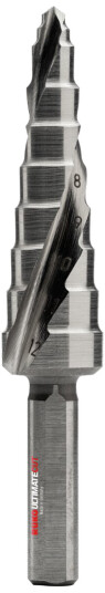 Trappebor HSSE-Co5 med Flowstep-spiss, 5-12 mm