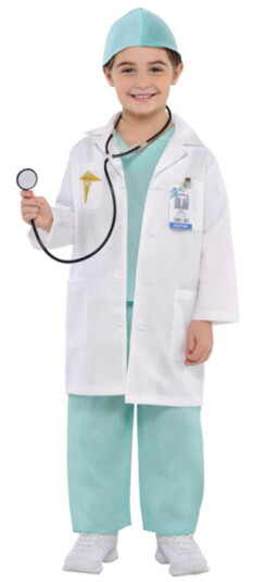 Amscan International Klassisk Doktor Barn Karnevalskostyme XSmall