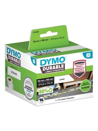 DYMO LabelWriter Durable store hylleetiketter 59mm x 190mm DYMO LabelWriter Durable store hylleetiketter 59mm x 190mm