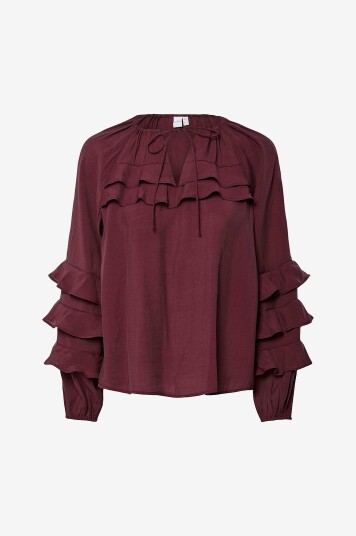 YAS Bluse yasTemura LS Rød YAS Bluse yasTemura LS Rød