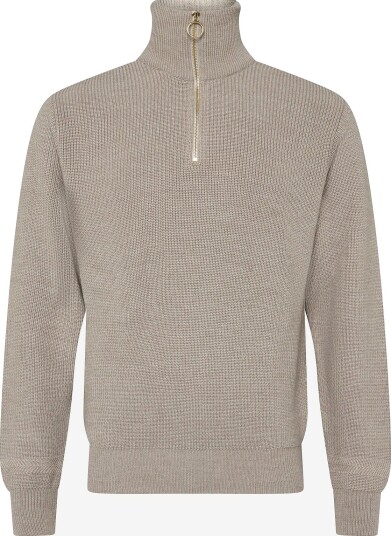 Paul & Shark Men"s Knitted Wool Zipped Sweater BEIGE GOLD XXL