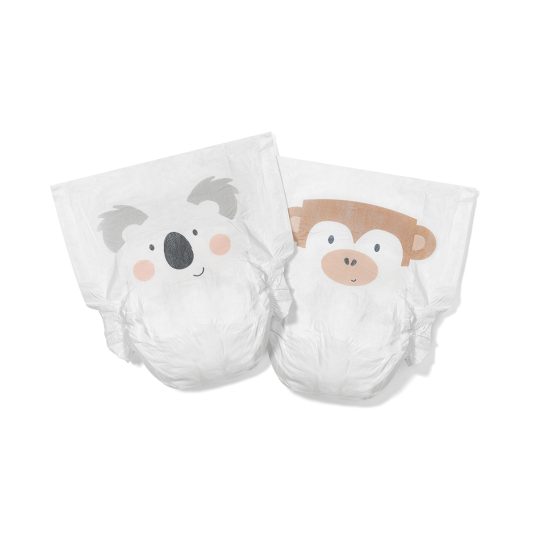 Kit & Kin Ekologiska Blöjor Stl 5: 11+ kg 28 st Storlek 5 – Koala & Apa 11+ kg