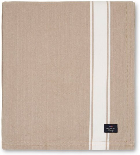 Lexington Icons Cotton Herringbone duk 150x250cm Hvit-blå