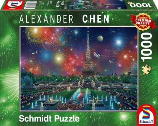 Schmidt Puzzles Alexander Chen Puslespill 1000 Brikker Eiffeltårnet Schmidt Puzzles Alexander Chen Puslespill 1000 Brikker Eiffeltårnet
