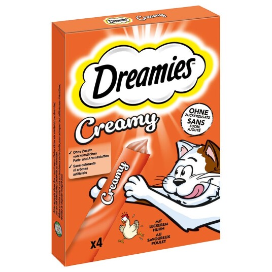 Dreamies Creamy Snacks Kylling (44 X 10 G) Dreamies Creamy Snacks Kylling (44 X 10 G)