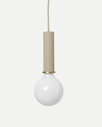 Ferm Living Socket takpendel høy - cashmere