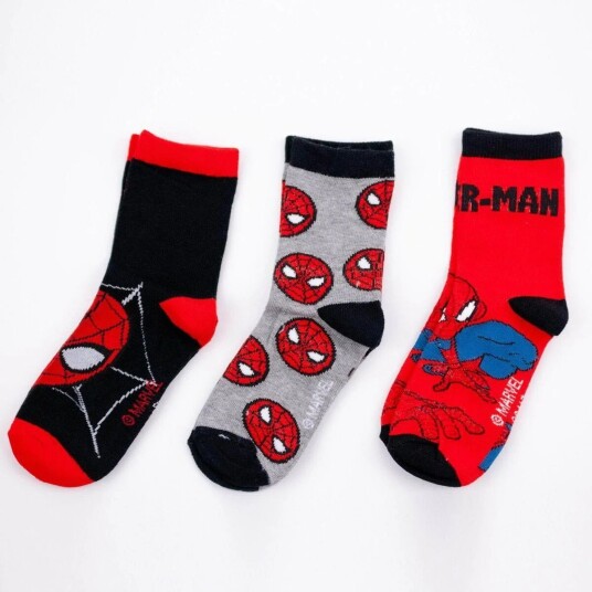 Spider-Man Sokker 3-pk - 23/26 - Barn - Gutt/Jente - 70% bomull/28% polyester/2% elastan