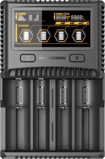 Nitecore SC4 Superb Charger lader for Li-ion 14500 / 16340 / 18650 / 21700 (NiMH AA/AAA/C/D) etc. Nitecore SC4 Superb Charger lader for Li-ion 14500 / 16340 / 18650 / 21700 (NiMH AA/AAA/C/D) etc.