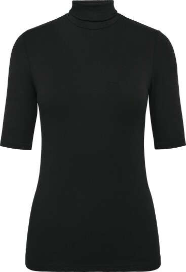Lauren Ralph Lauren Stretch Jersey Turtleneck   POLO BLACK   S
