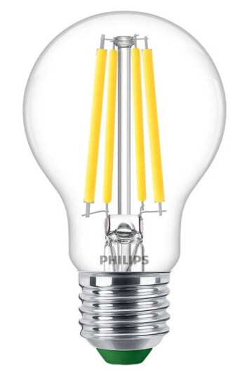 Philips Led-Filamentlyspære Form: A60 Klar Finish E27 4 W Ekvivalent 60 Klasse A Kjølilg Hvitt Lys 4000 K Gjennomsiktig Philips Led-Filamentlyspære Form: A60 Klar Finish E27 4 W Ekvivalent 60 Klasse A Kjølilg Hvitt Lys 4000 K Gjennomsiktig