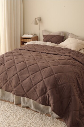 &Home Sengeteppe Heaven Check Brun &Home Sengeteppe Heaven Check Brun