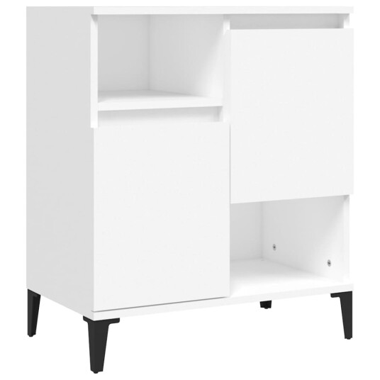 vidaXL Skjenker 3 stk hvit 60x35x70 cm konstruert tre