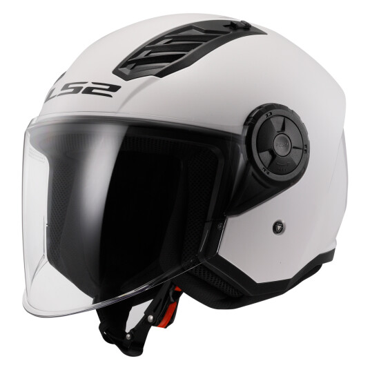 LS2 Halvhjelm  OF616 Airflow II Solid Blank Hvit