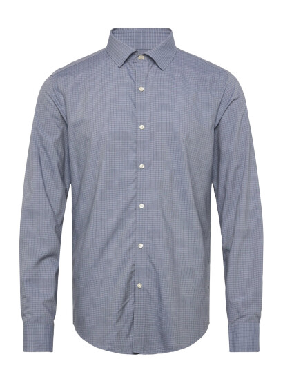 Calvin Klein Slim Sft Seasnl Comf Chk - Blue - 42 Calvin Klein Slim Sft Seasnl Comf Chk - Blue - 42