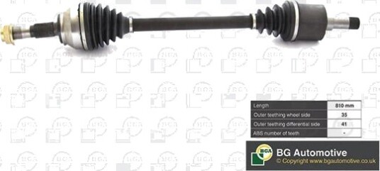 BGA DS6737L Drivaksel