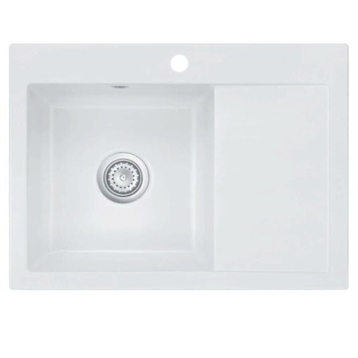 Lavabo Mera 70 kjøkkenvask 70 x 51cm, hvit Lavabo Mera 70 kjøkkenvask 70 x 51cm, hvit