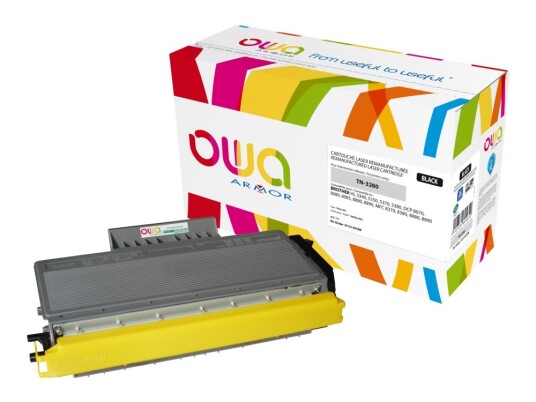 Owa - Svart - Kompatibel - Gjenfabrikert - Tonerpatron Alternativ For: Brother Tn3280 - For Brother Dcp-8070 8085 Hl-5340 5350 5370 5380 Mfc-8370 8380 8880 8890