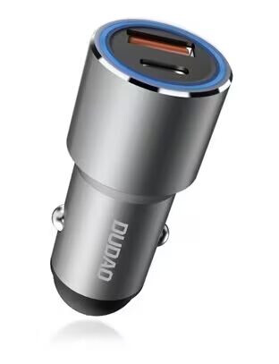 Dudao R4pq Billader 22,5W 1xUSB-C 1xUSB-A - Hurtigladeteknologi for Bil