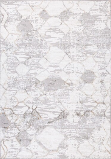 Teppe Vanor 200x285 cm - gyllen/grå