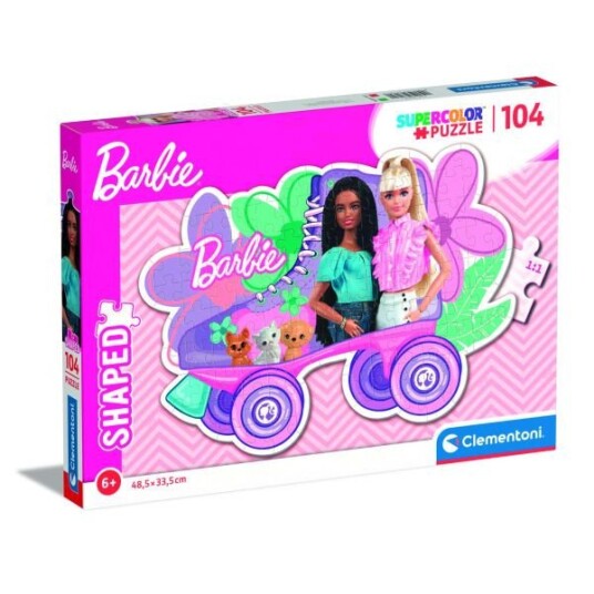 Clementoni Barbie Puslespill 104 Brikker Rulleskøyt