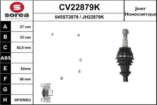 Drivledd EAI CV22879K Drivledd EAI CV22879K