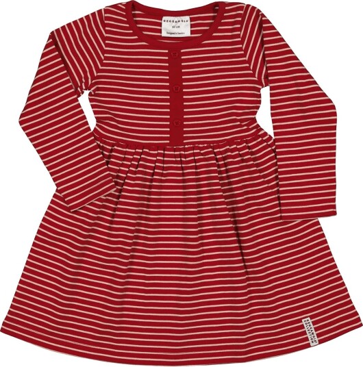 Geggamoja Button Dress PINK/RED 74/80 L