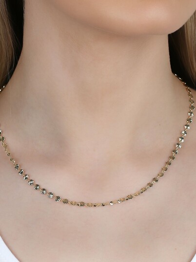 Snö Of Sweden Rule starburst neck 42cm Gull ONE SIZE Snö Of Sweden Rule starburst neck 42cm Gull ONE SIZE