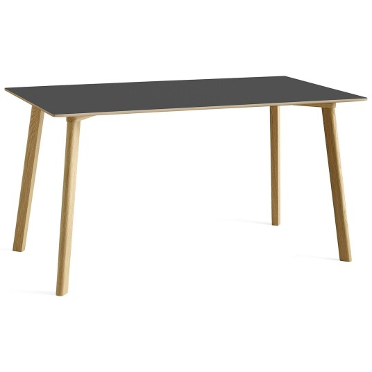 Hay CPH Deux 210 2.0 Bord 75x140 cm Stone Grey / Vannbasert Lakkert Eik