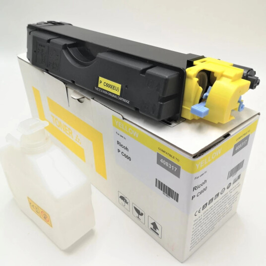 TB Toner Gul (12.000 sider) erstatter Ricoh 408317 TB Premium toner