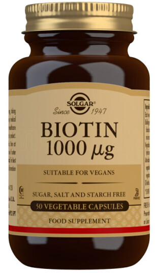 Solgar Biotin 1000ug 50 Kapsler