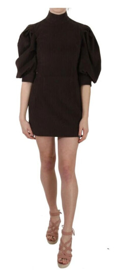 Dolce & Gabbana Corduroy bodycon minikjole Brun XS